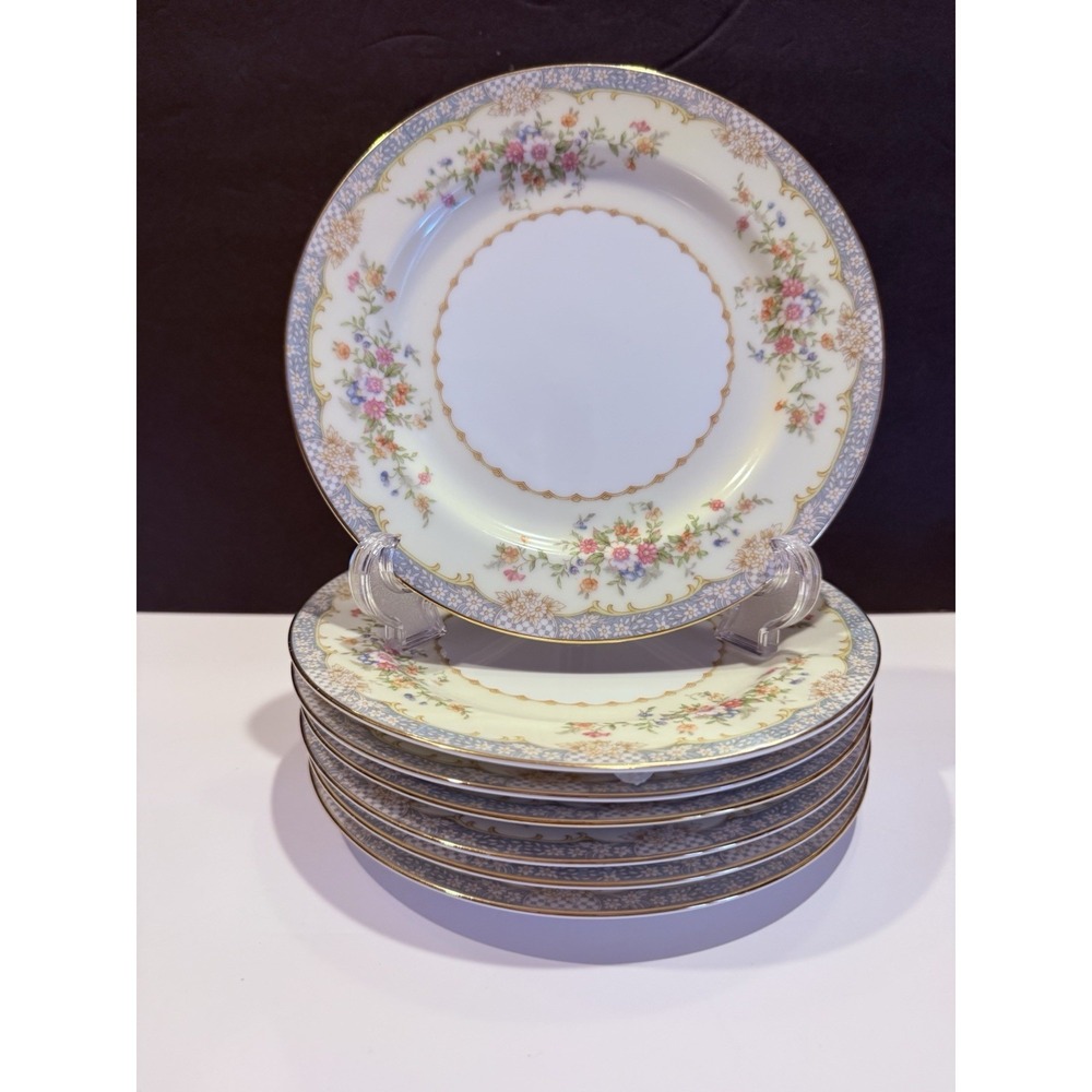 Noritake Naomi 674 Salad Plate 8" Floral Gold Trim Japan Replacement
